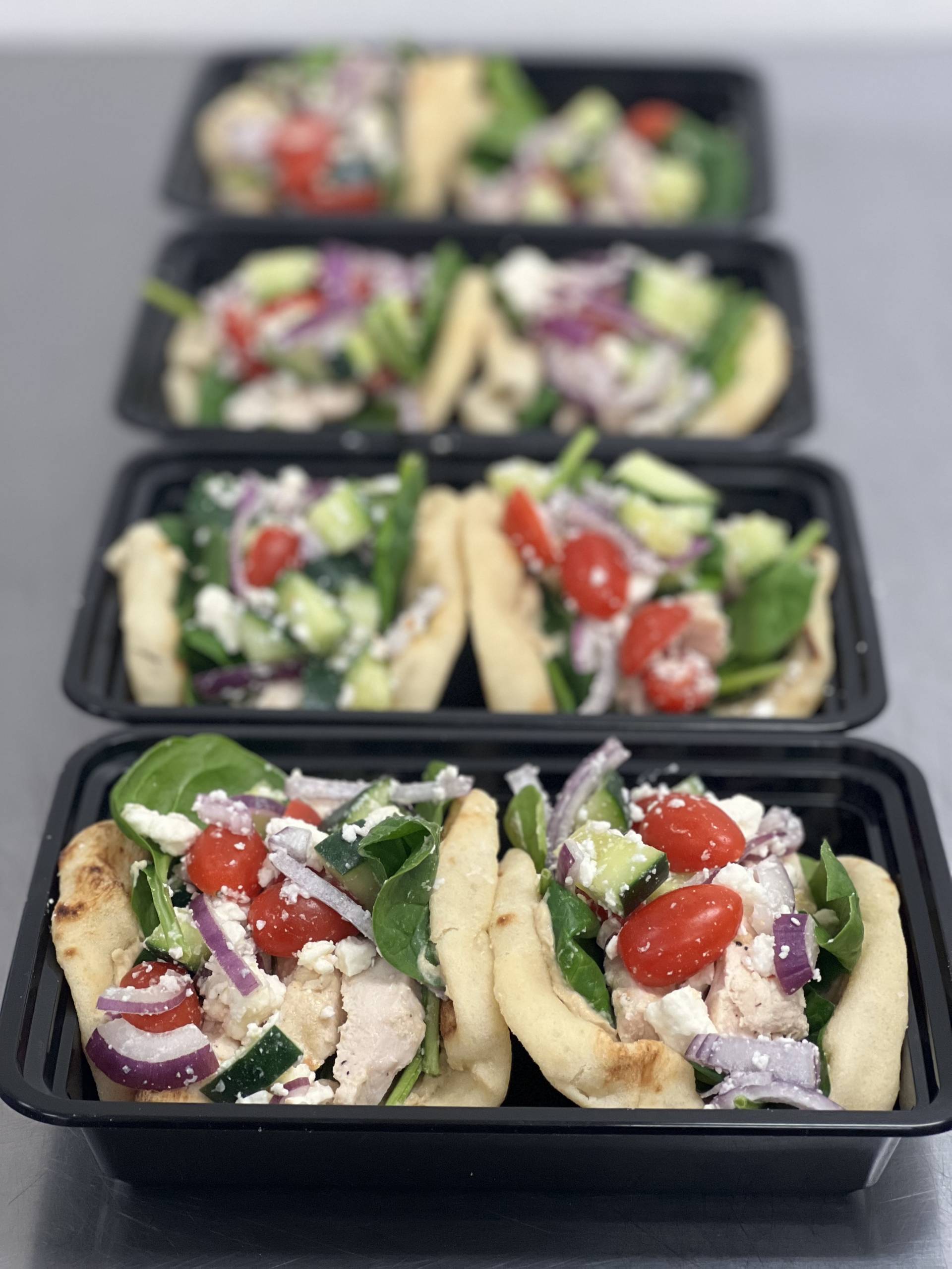 Greek Chickpea Pita Wraps
