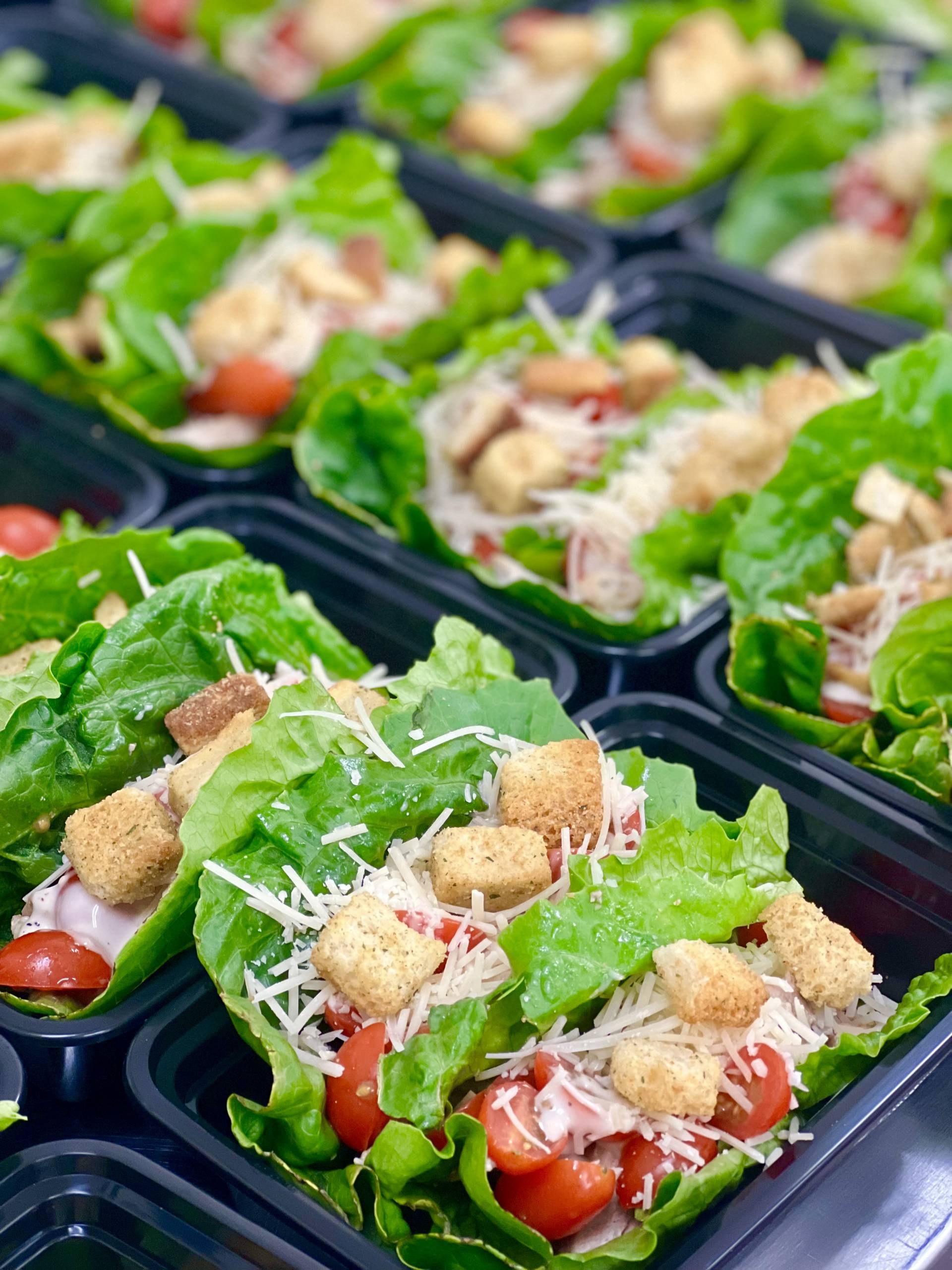 Chicken Caesar Lettuce Wraps