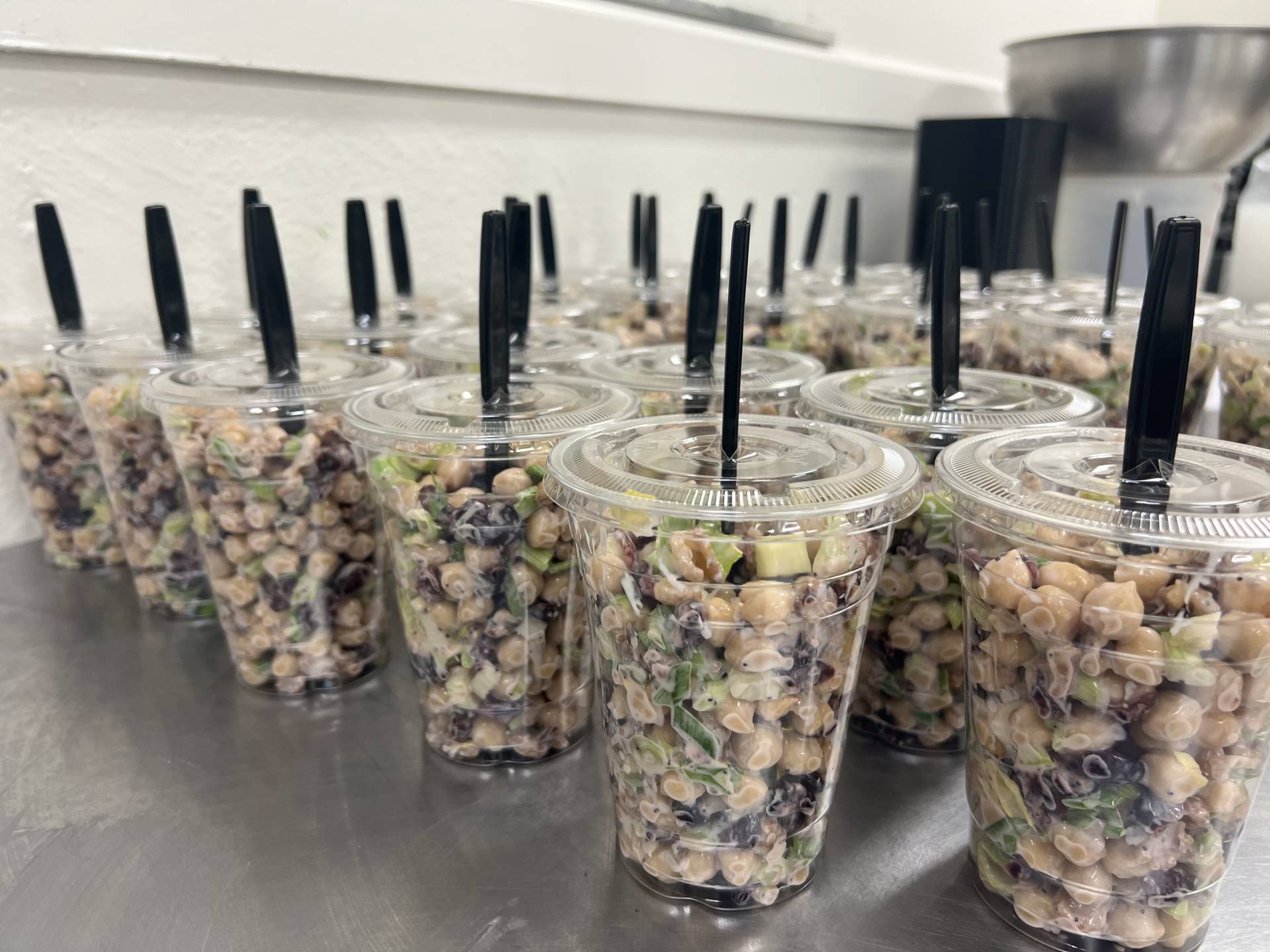 Sweet Summer Chopped Chickpea Salad w/ Strawberry Poppyseed Dressing