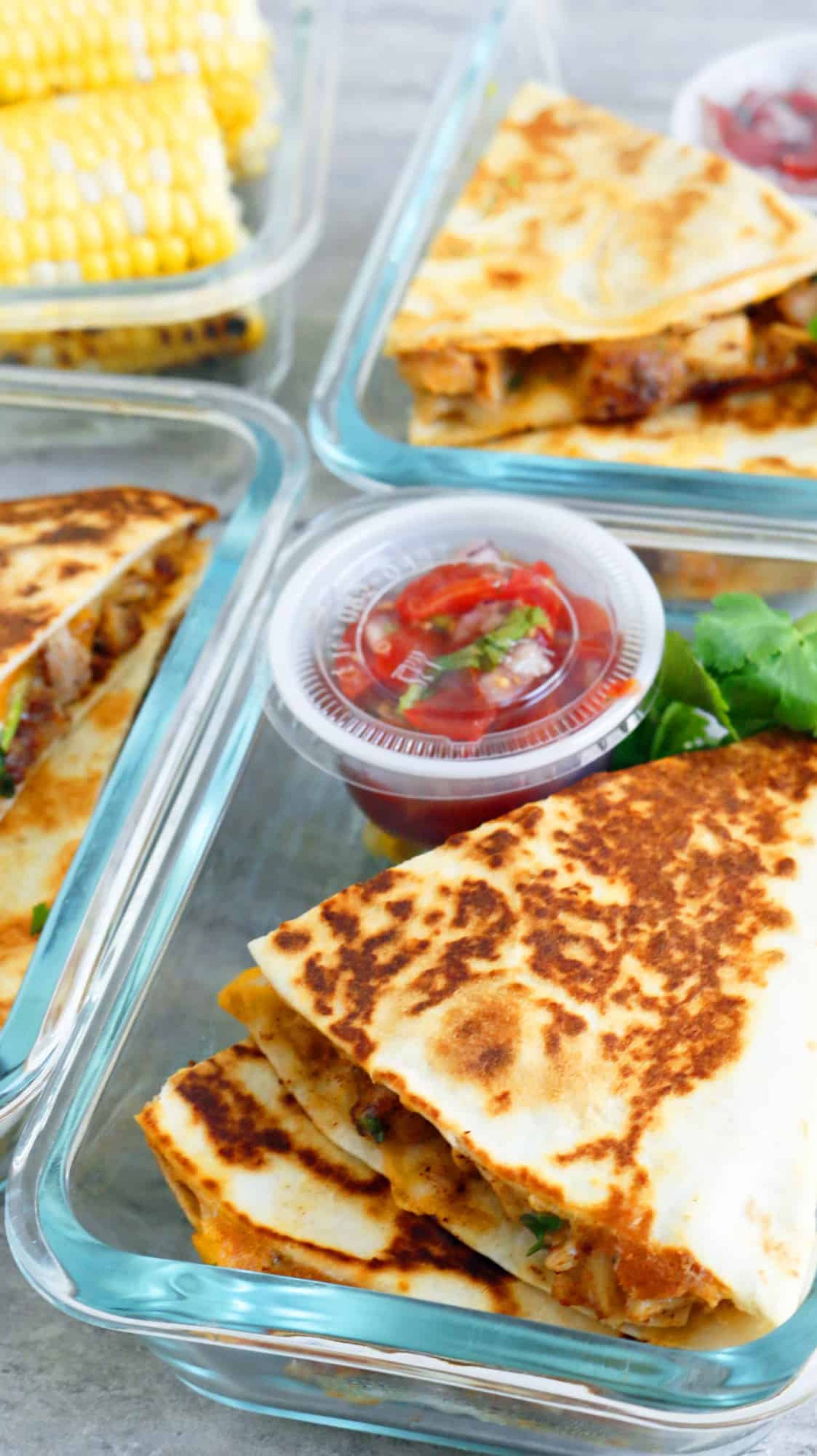 Chicken and Cheese Quesadilla