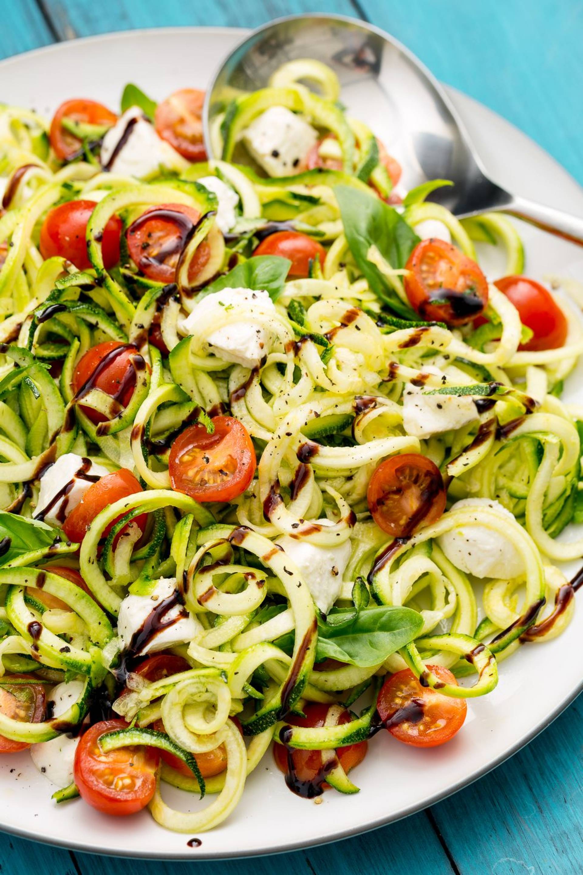 Vegetarian Caprese Zoodle Bowl