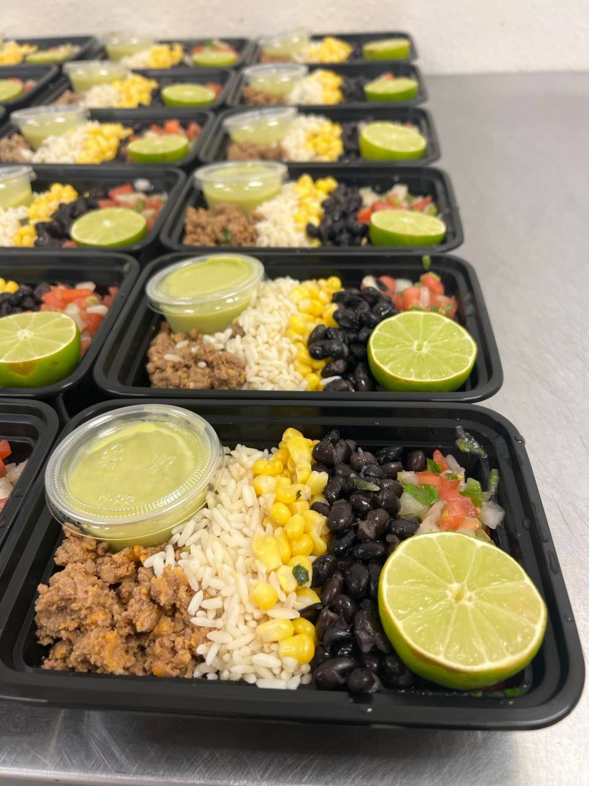 Vegetarian Taco Bowl w/ Avocado Sauce Precision Prep Visalia