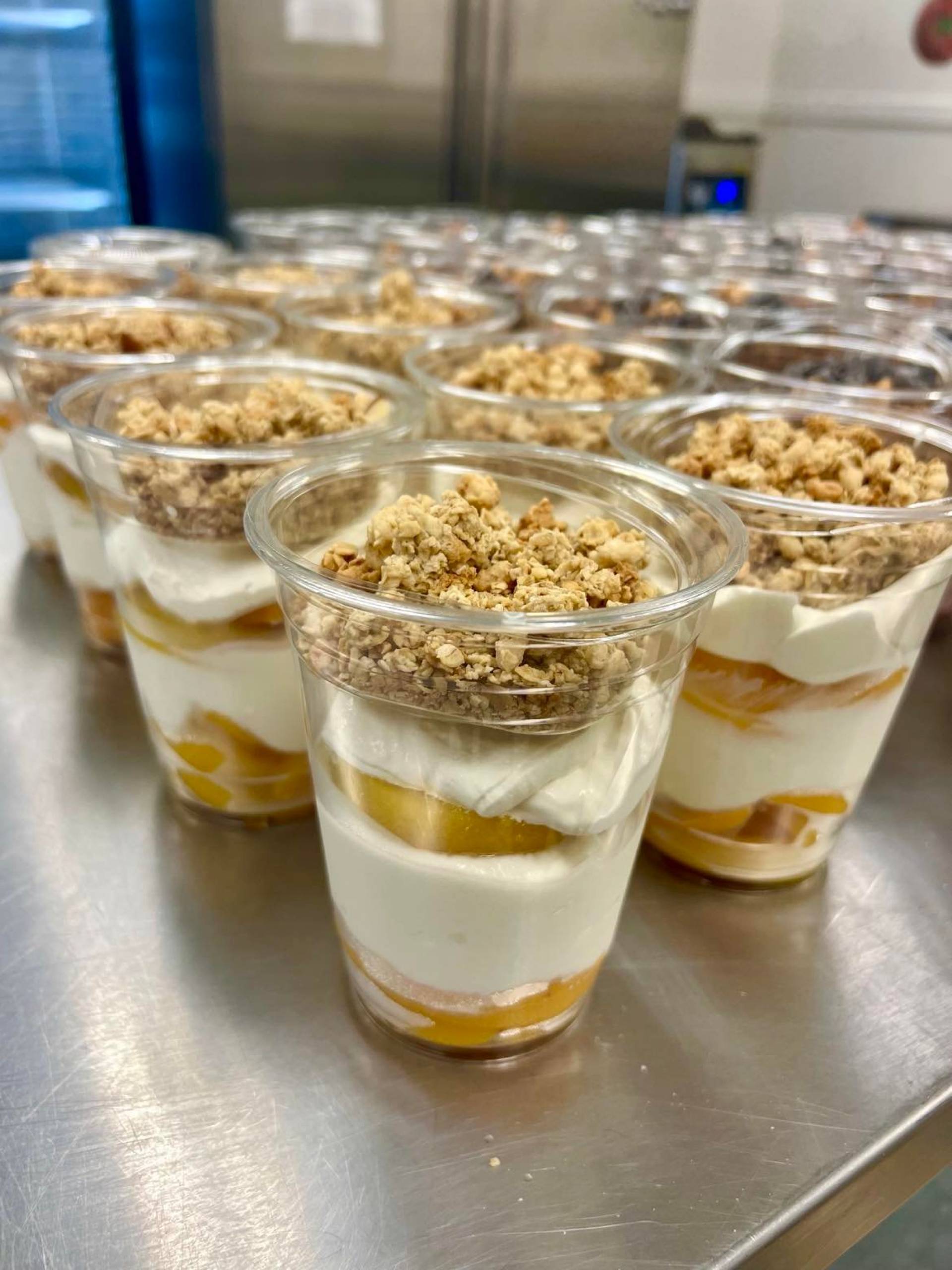 Peaches and Cream Parfait Precision Prep Visalia