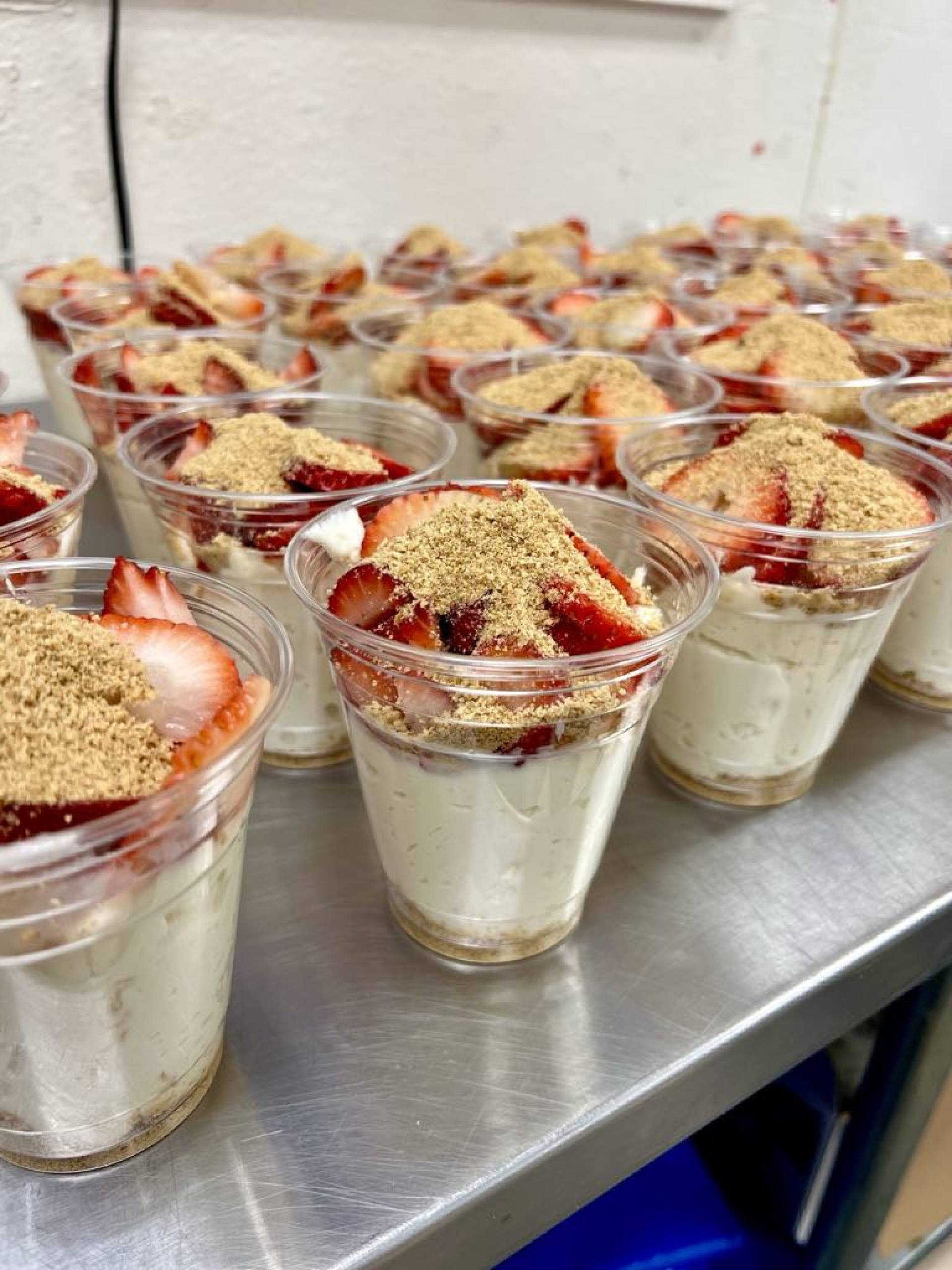 Strawberry Cheesecake Protein Parfait