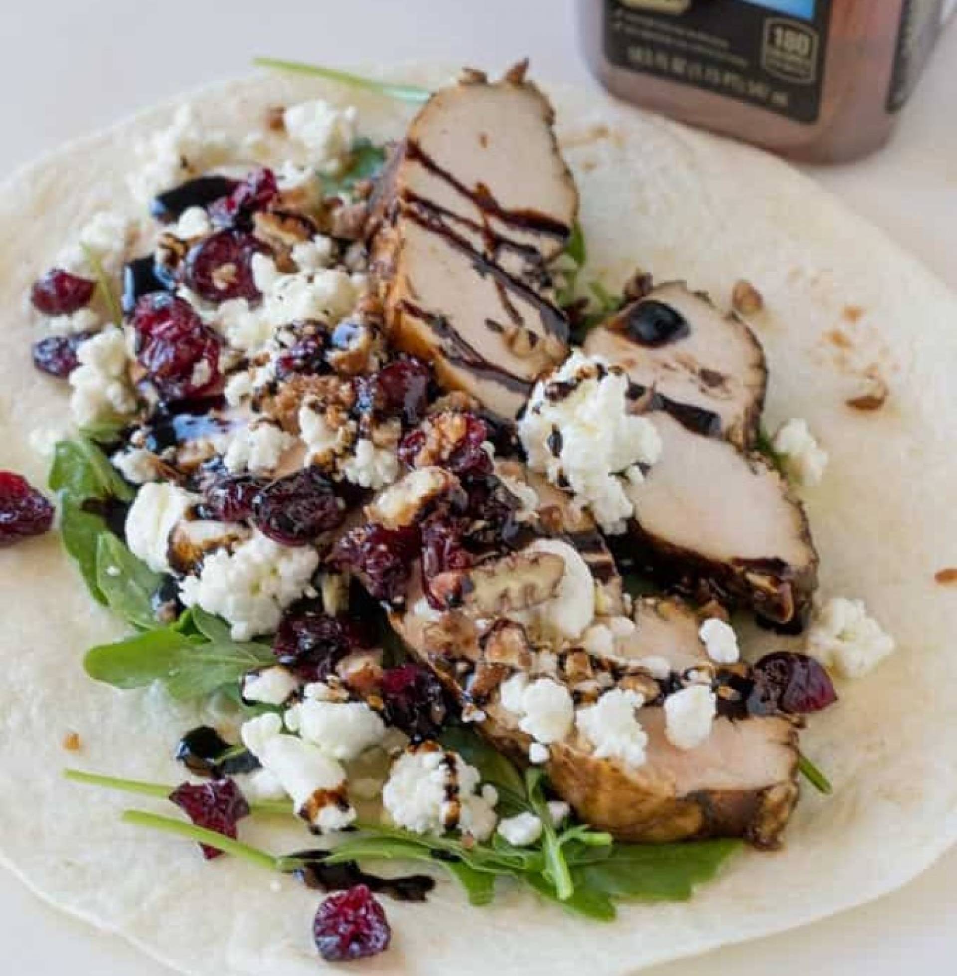 Balsamic Chicken and Goat Cheese Wrap