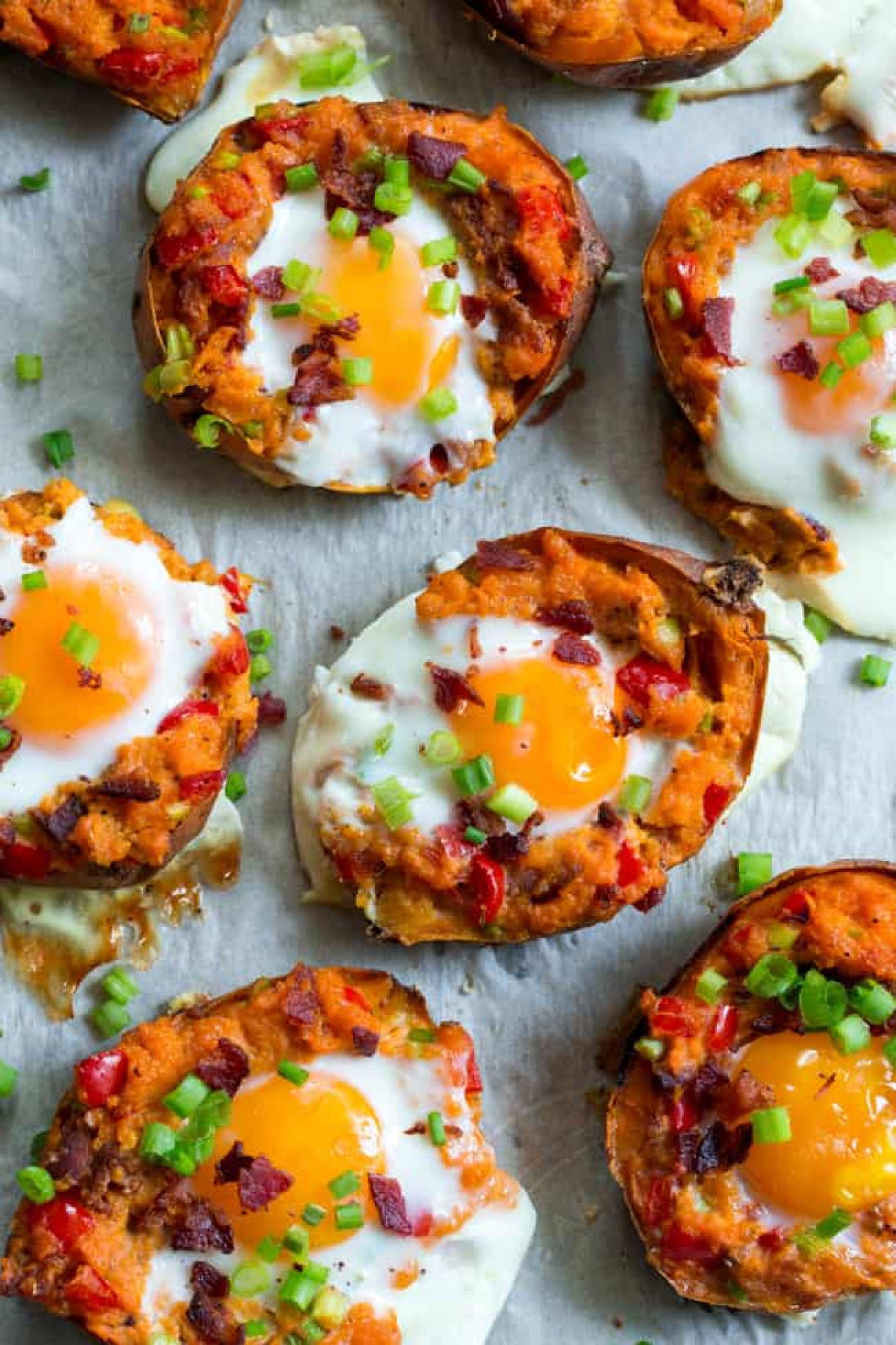 Twice Baked Breakfast Sweet Potato