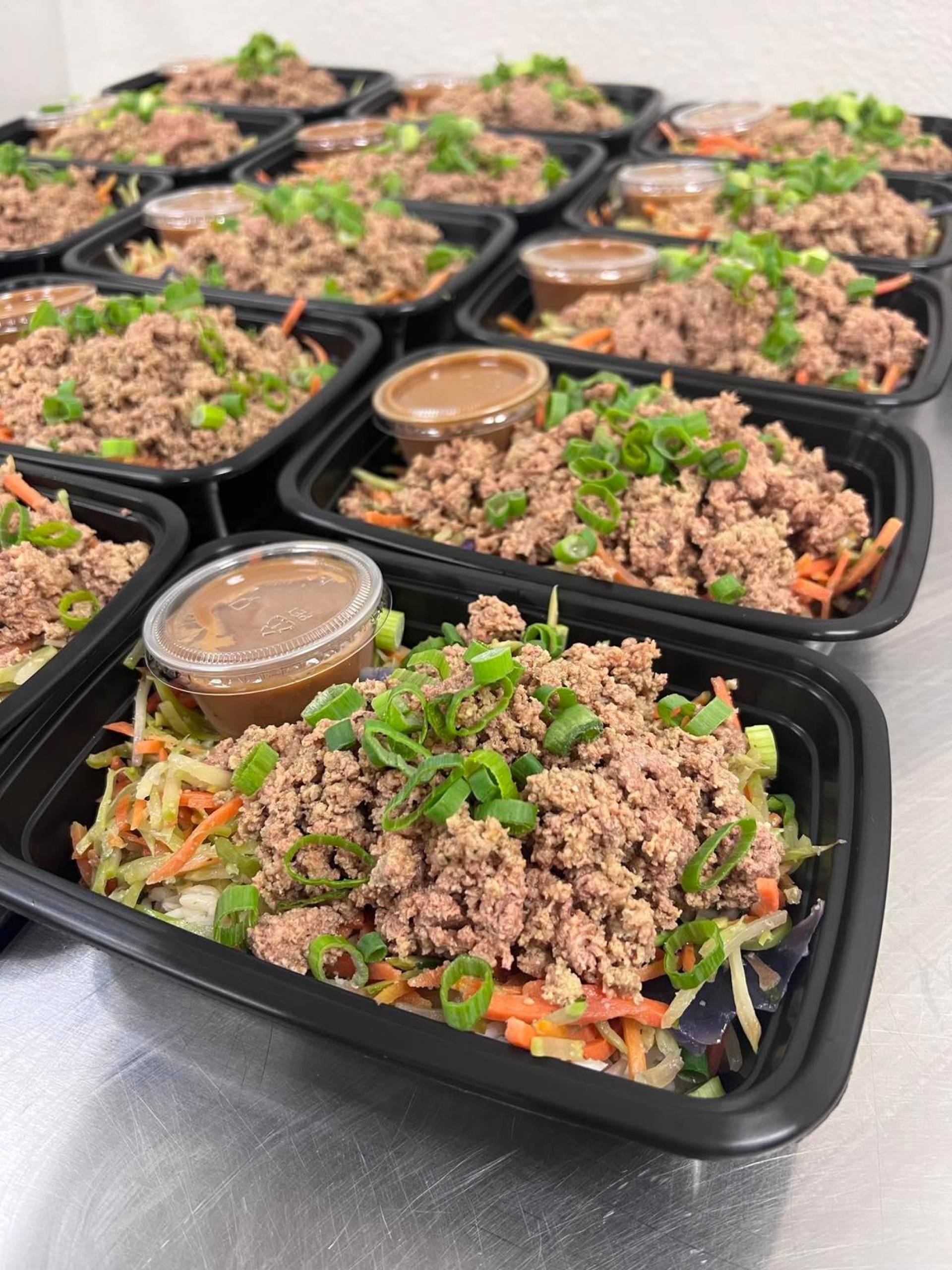 Thai Peanut Turkey Cauli-Rice Bowl