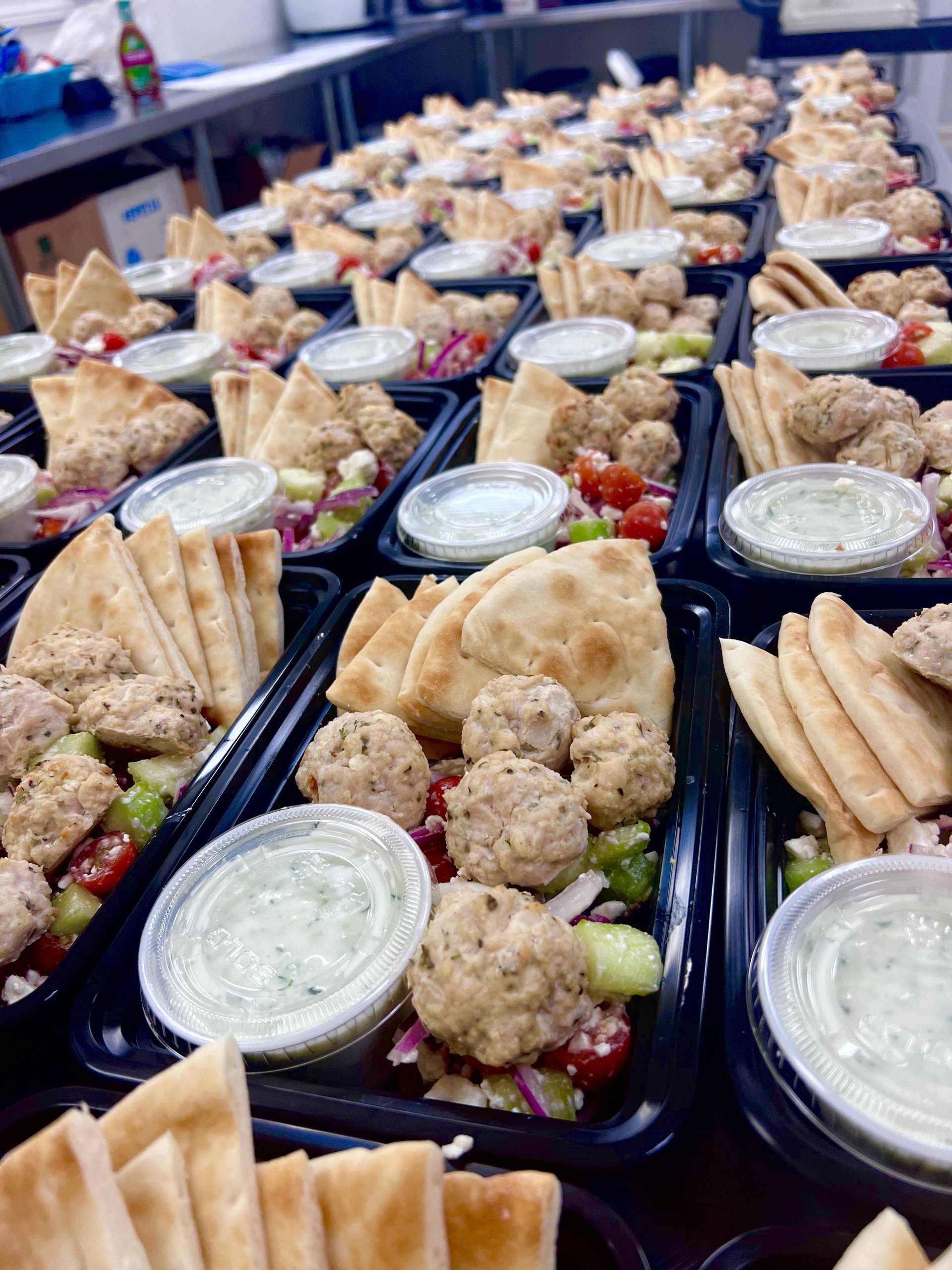 Greek Chicken Meatballs w/ Tzatziki