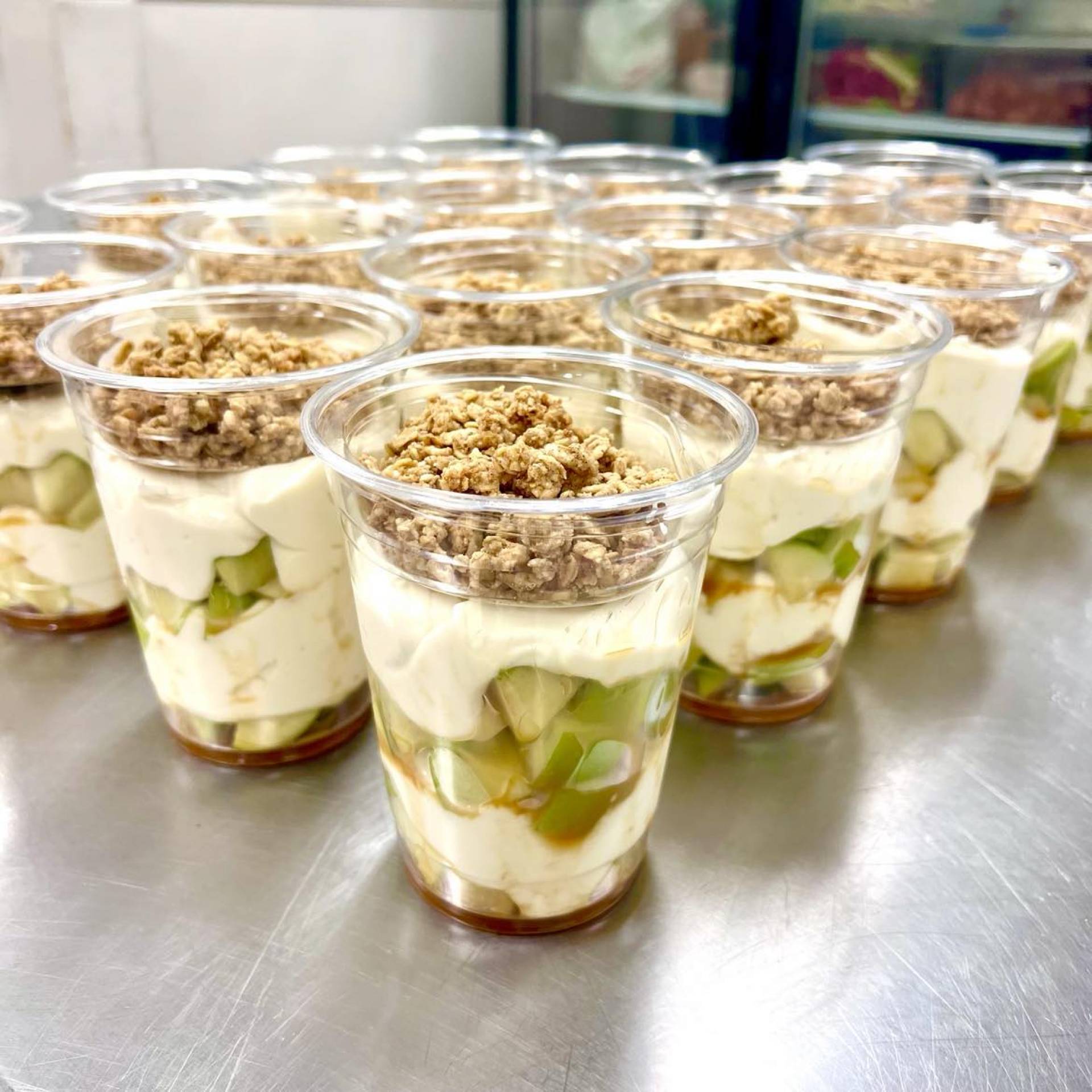 Caramel Apple Protein Parfait