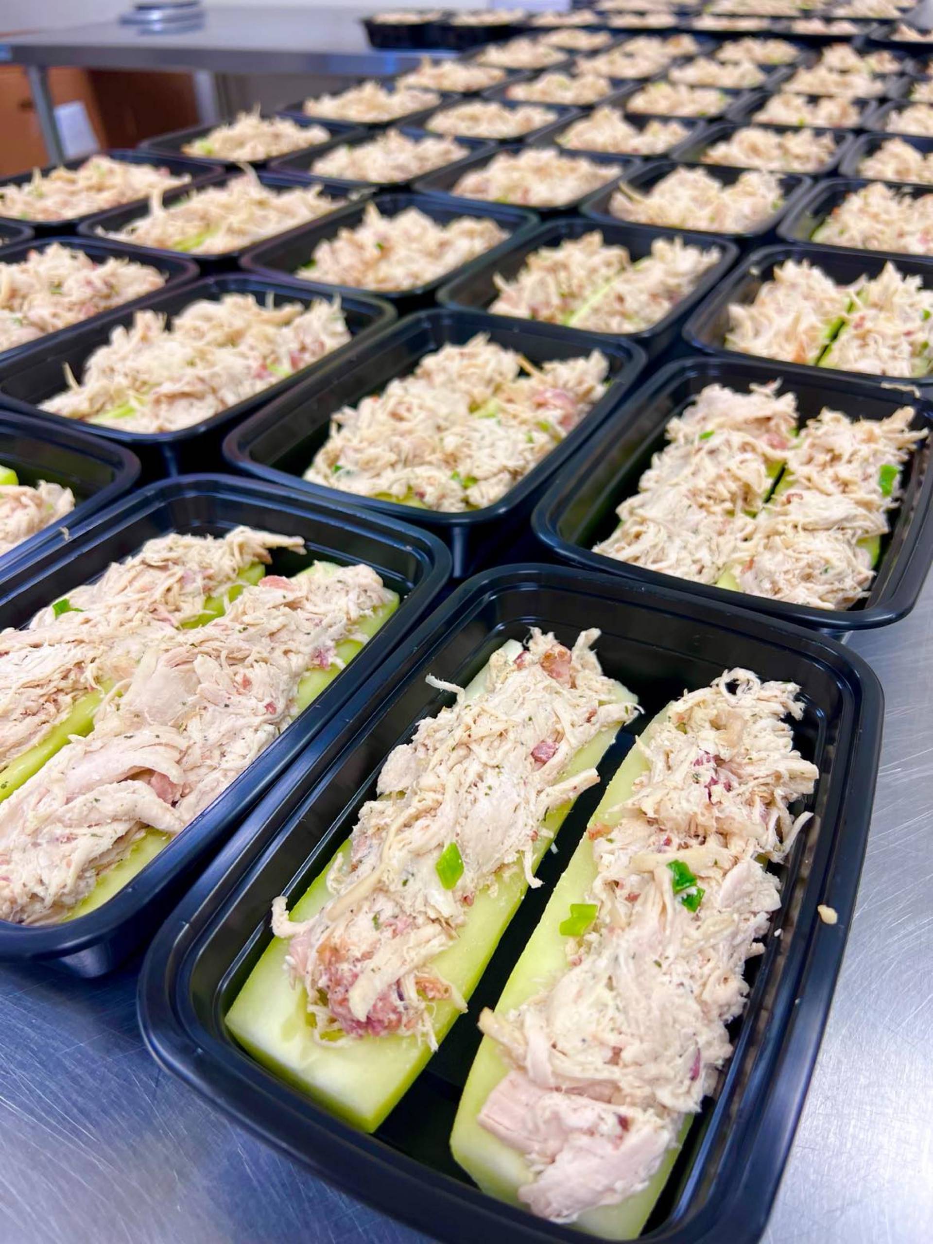 Bacon Ranch Cucumber Boats