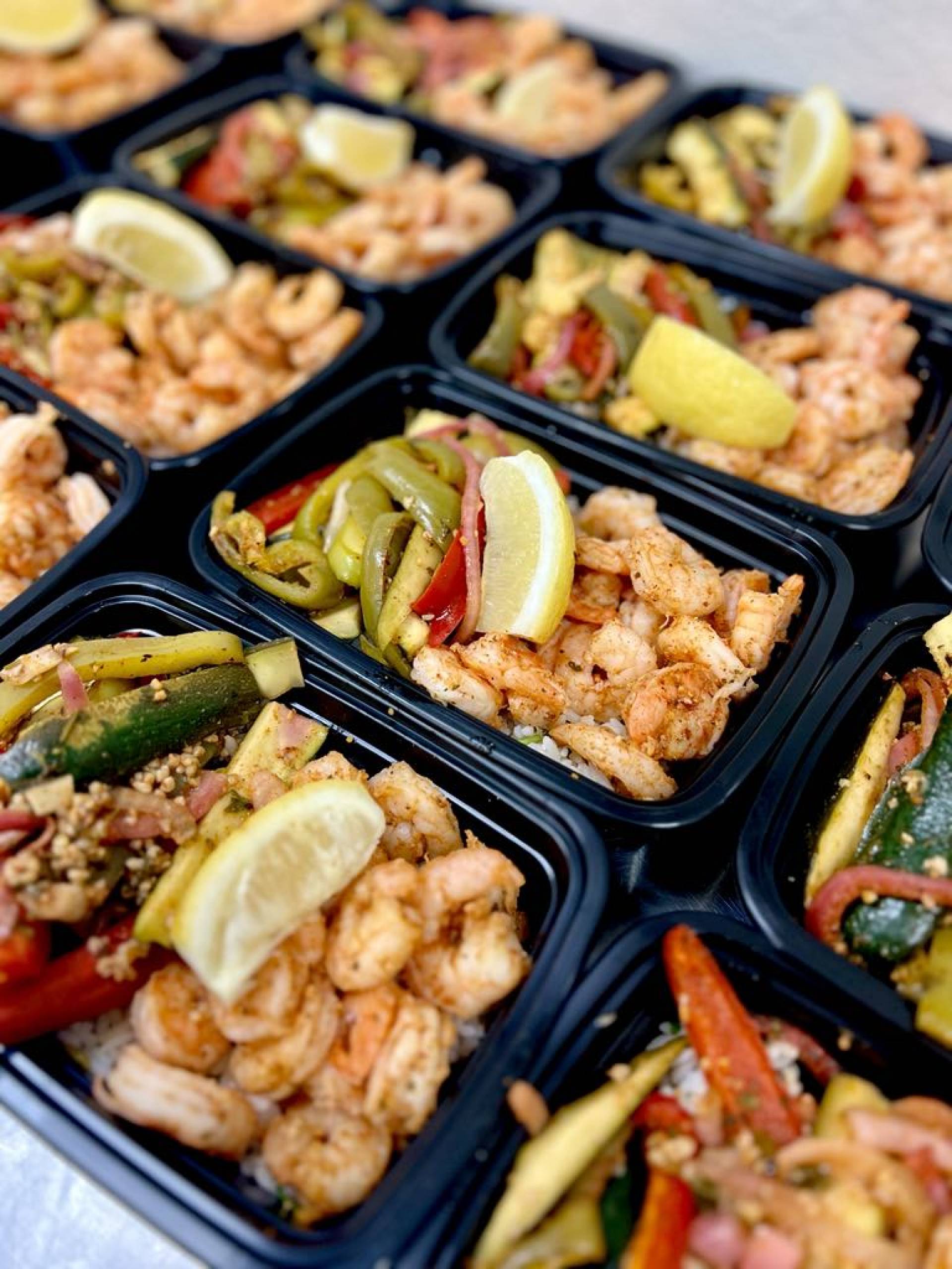 Shrimp Fajitas with Cilantro Lime Rice