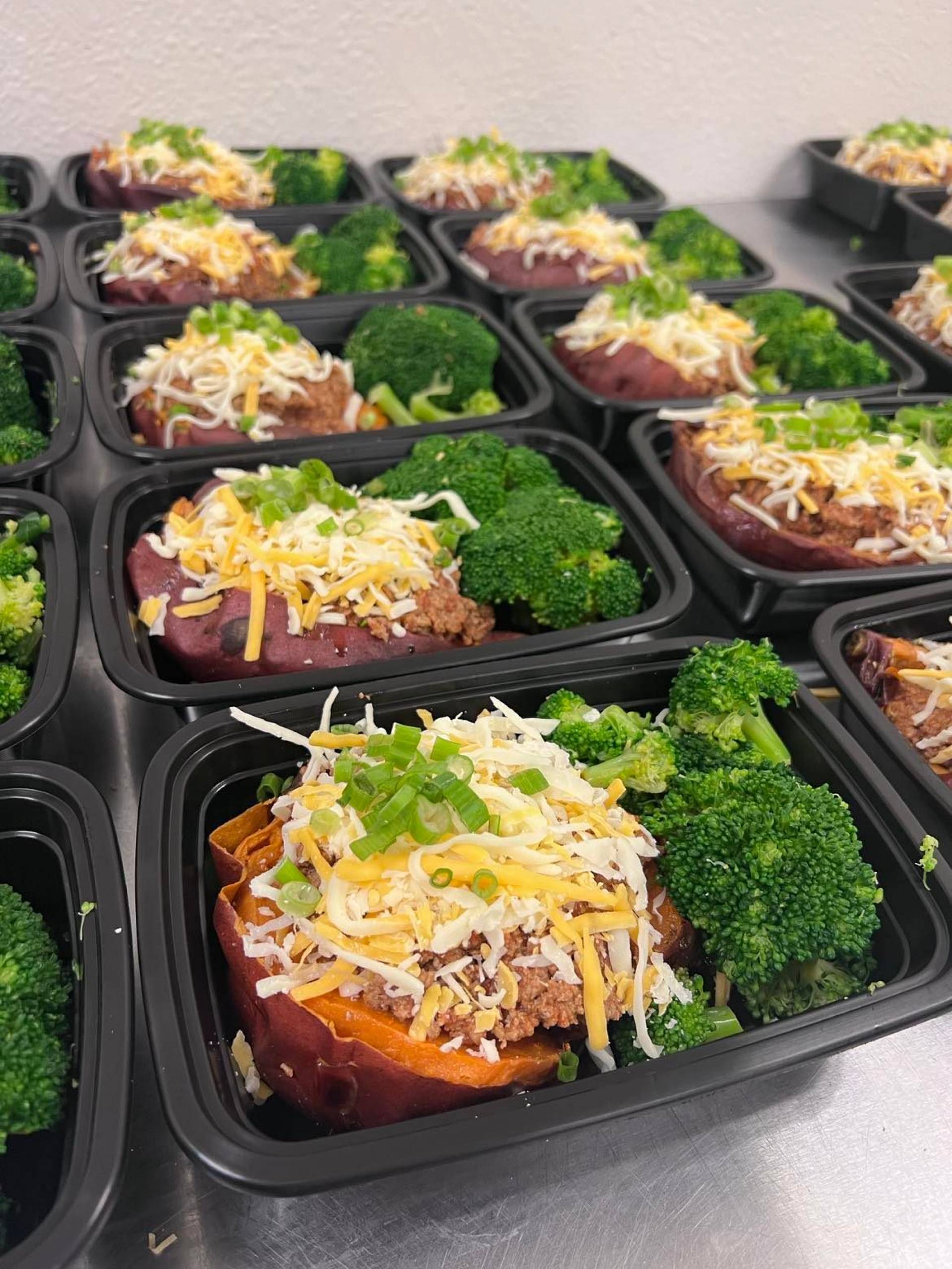 BBQ Ground Turkey Stuffed Sweet Potato