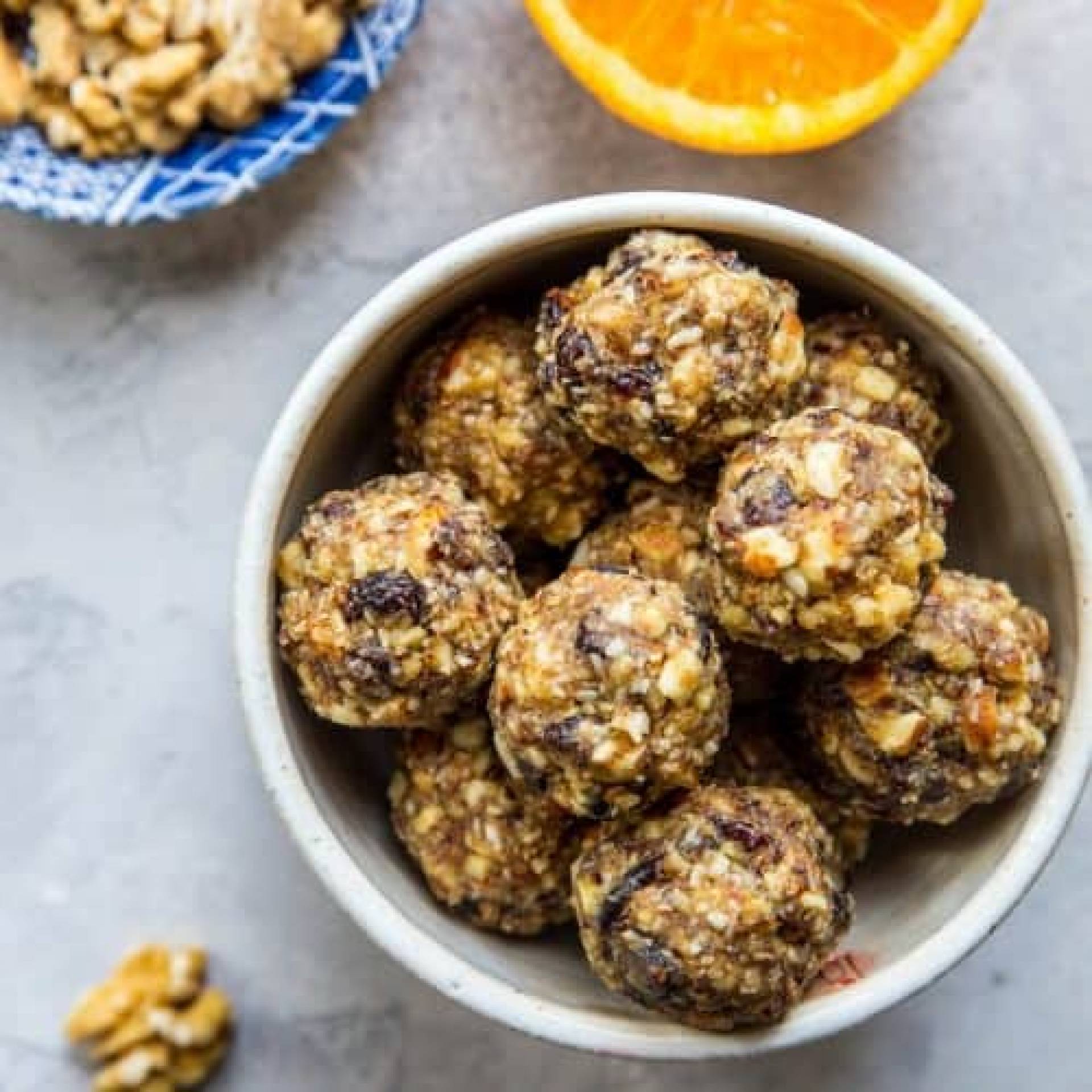 Chocolate Orange Cranberry Protein Bites