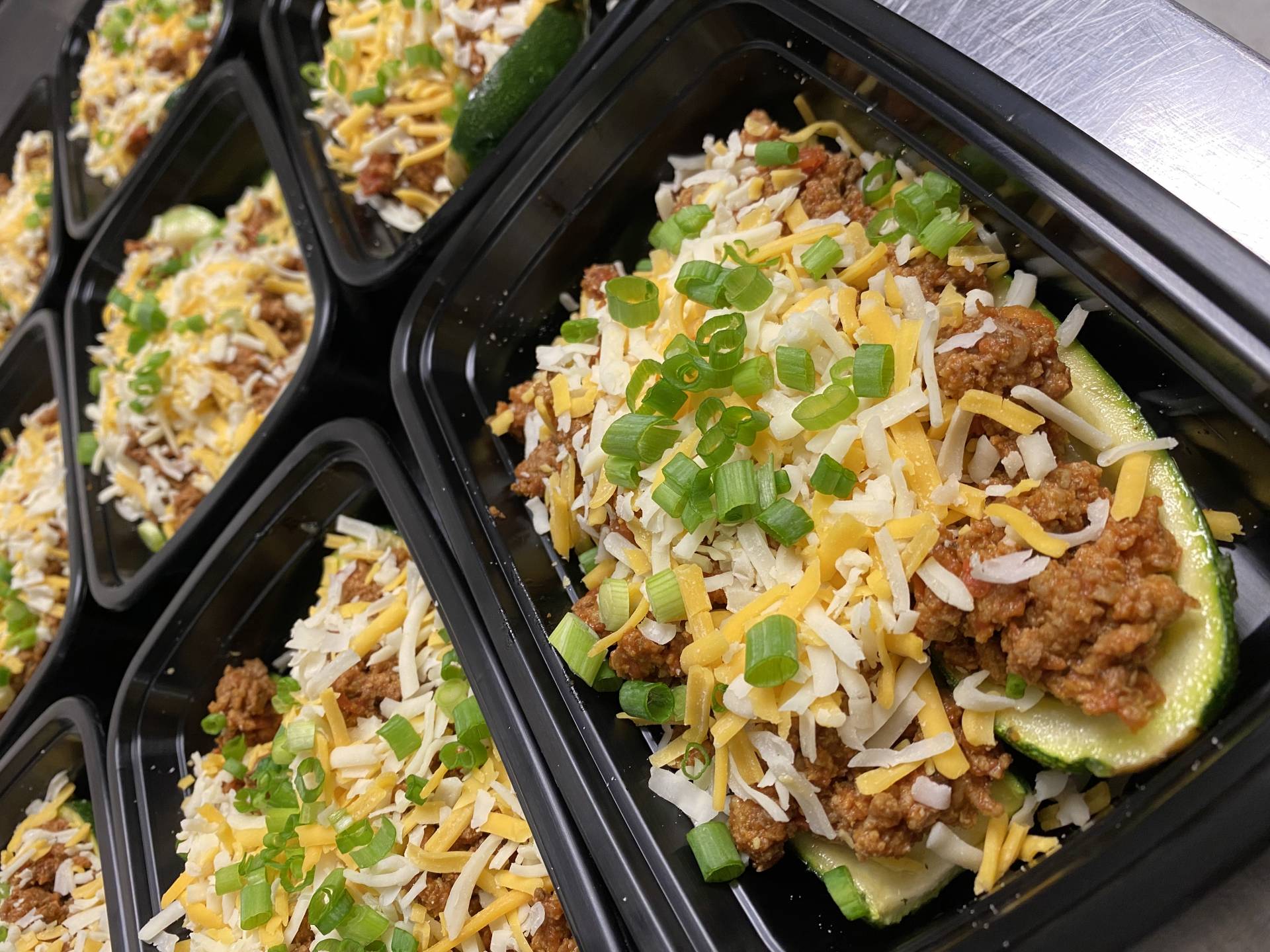 Ground Turkey Stuffed Zucchini Boat