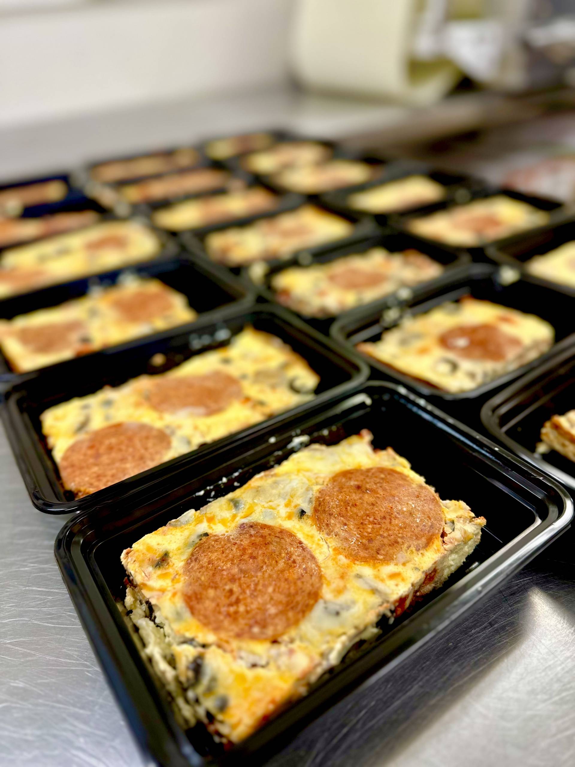 Protein Pizza Breakfast Casserole