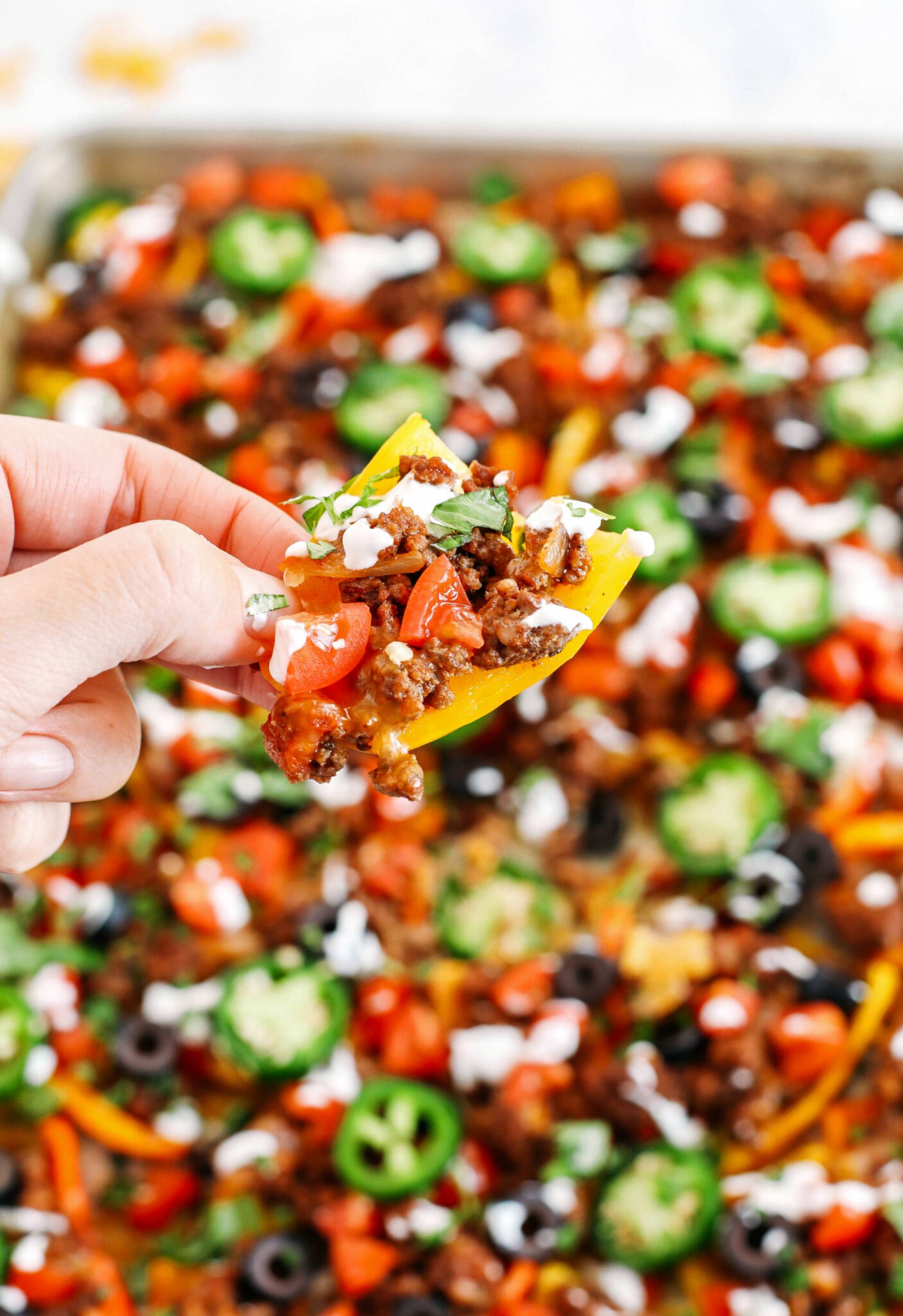 Mini Pepper Nachos