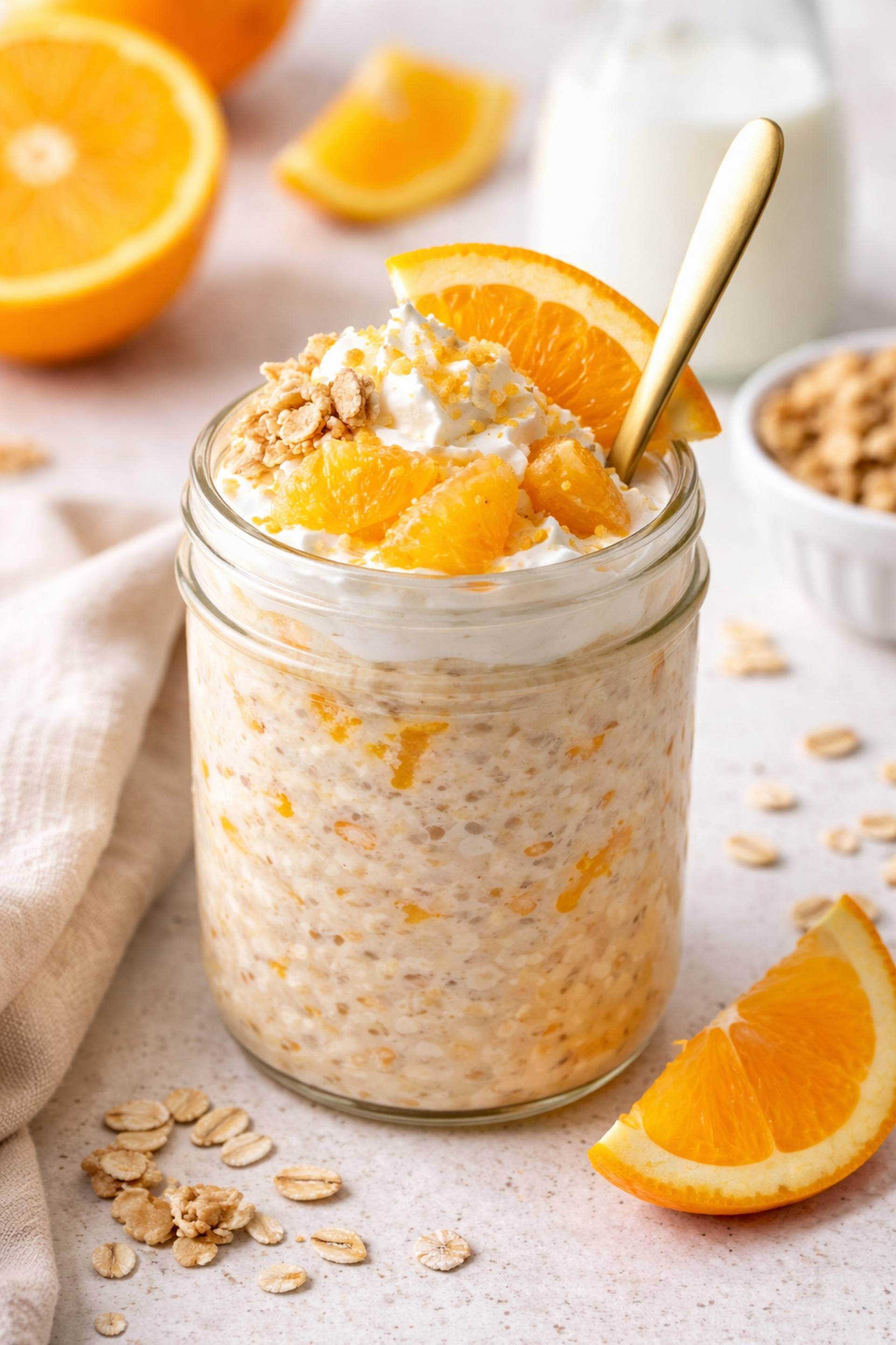Orange Creamsicle Overnight Oats