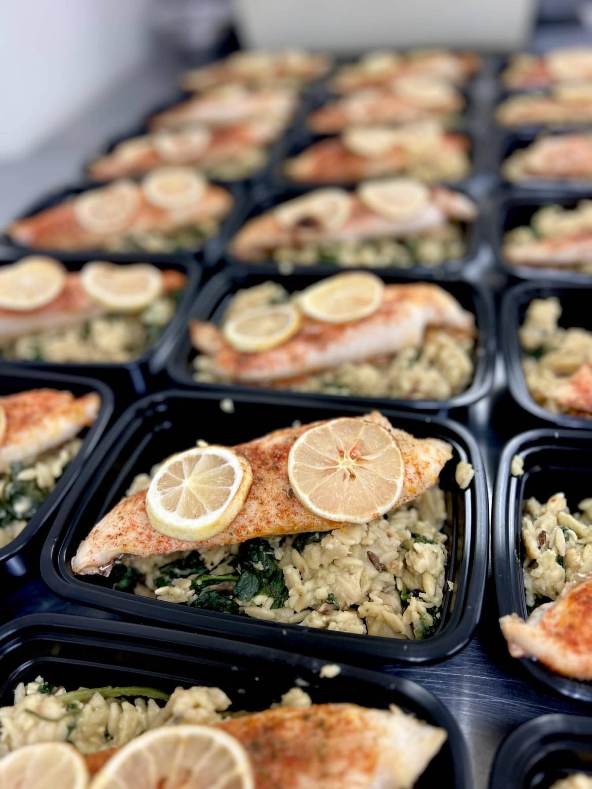 Baked Tilapia with Lemon Orzo Pasta