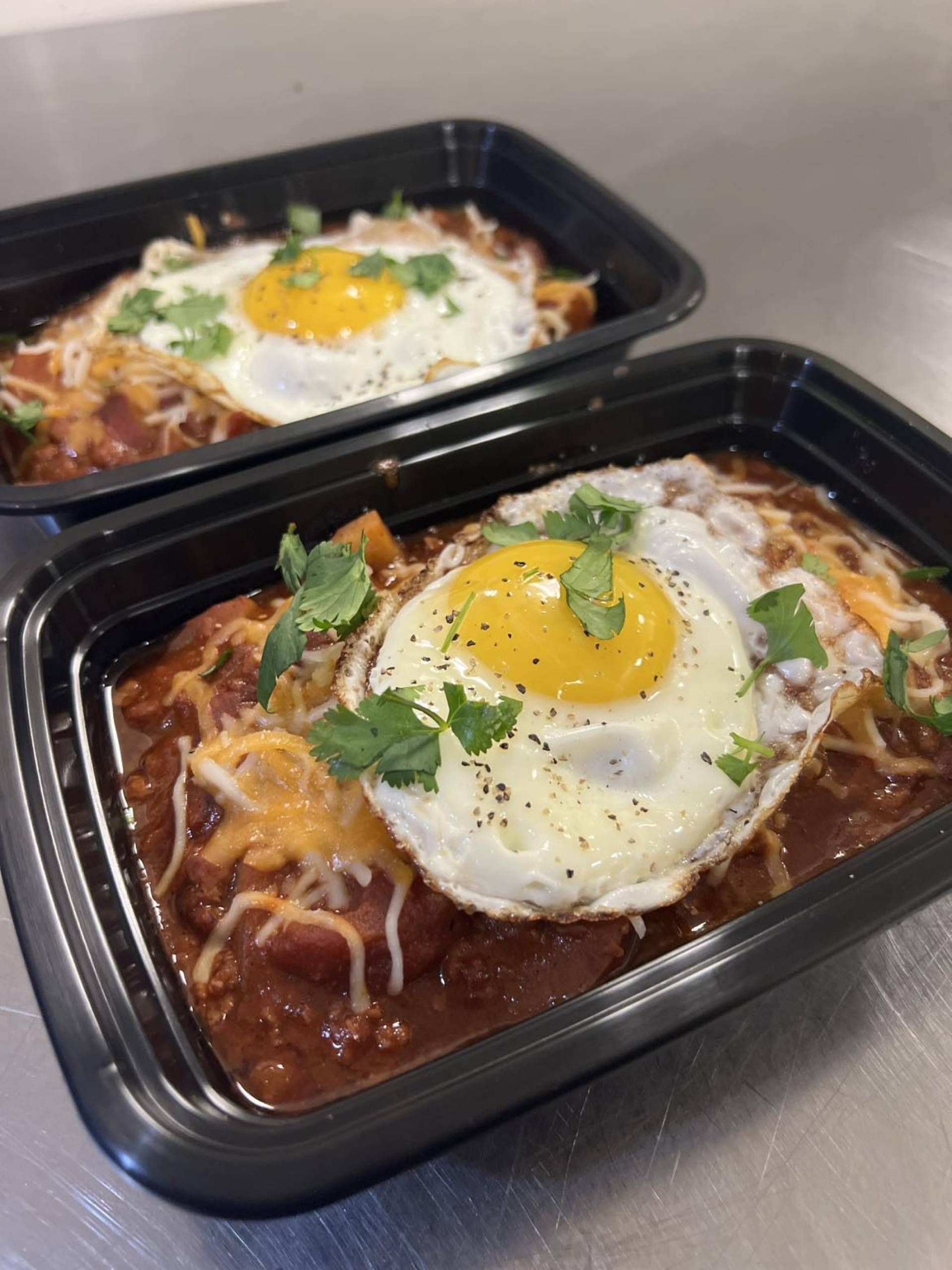 Breakfast Chili and Eggs