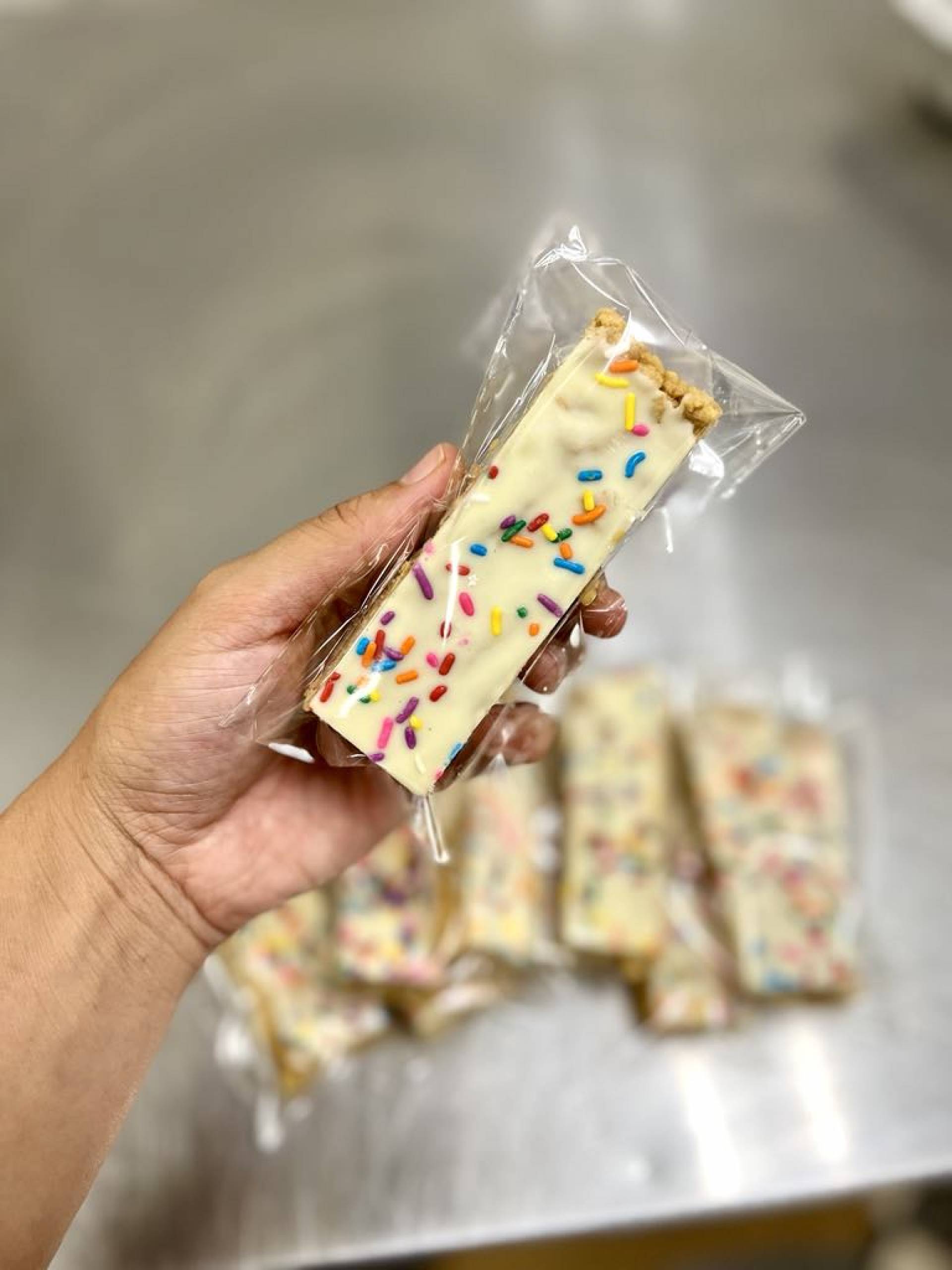 Vanilla Birthday Cake Protein Bars