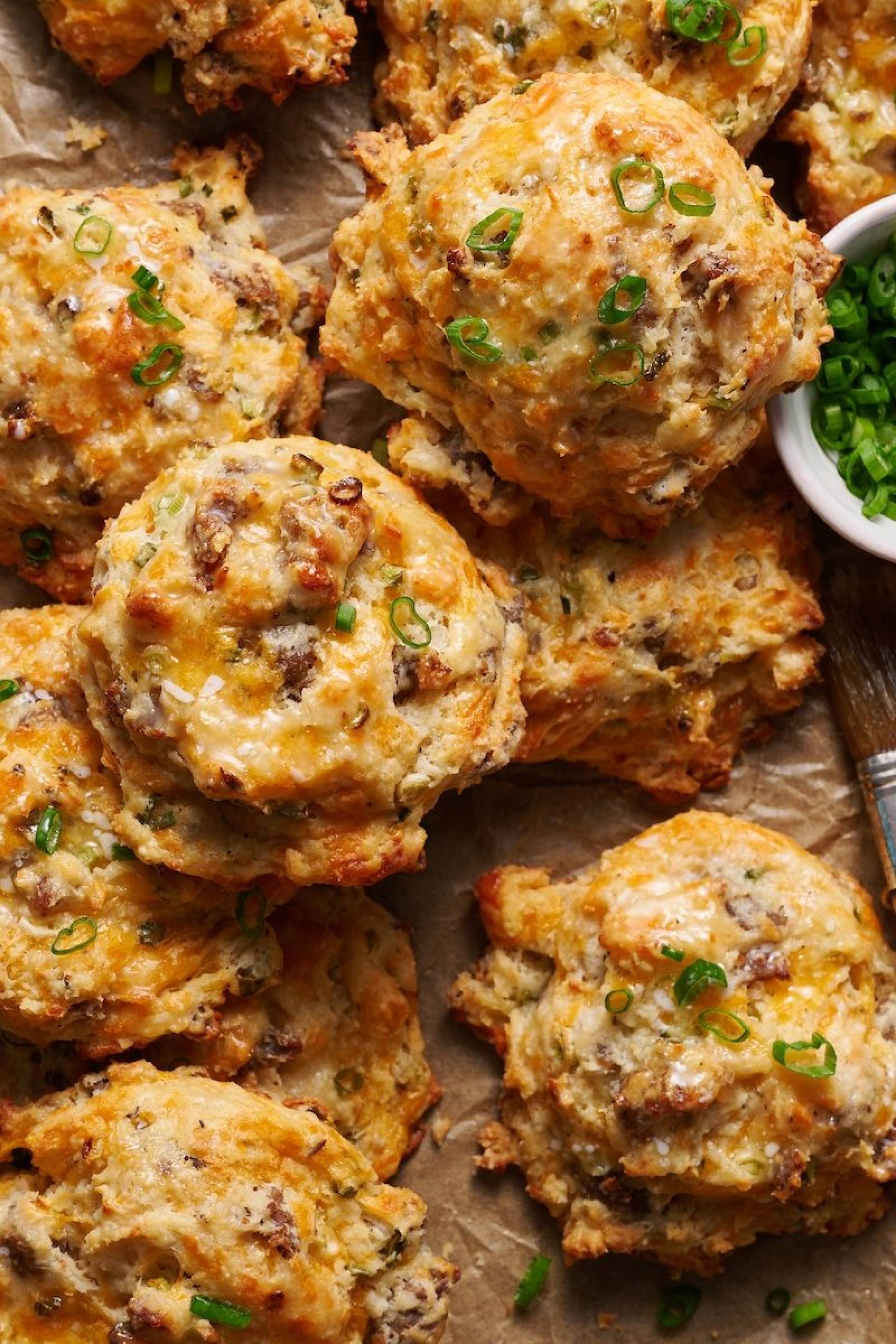 High-Protein Sausage Breakfast Biscuits