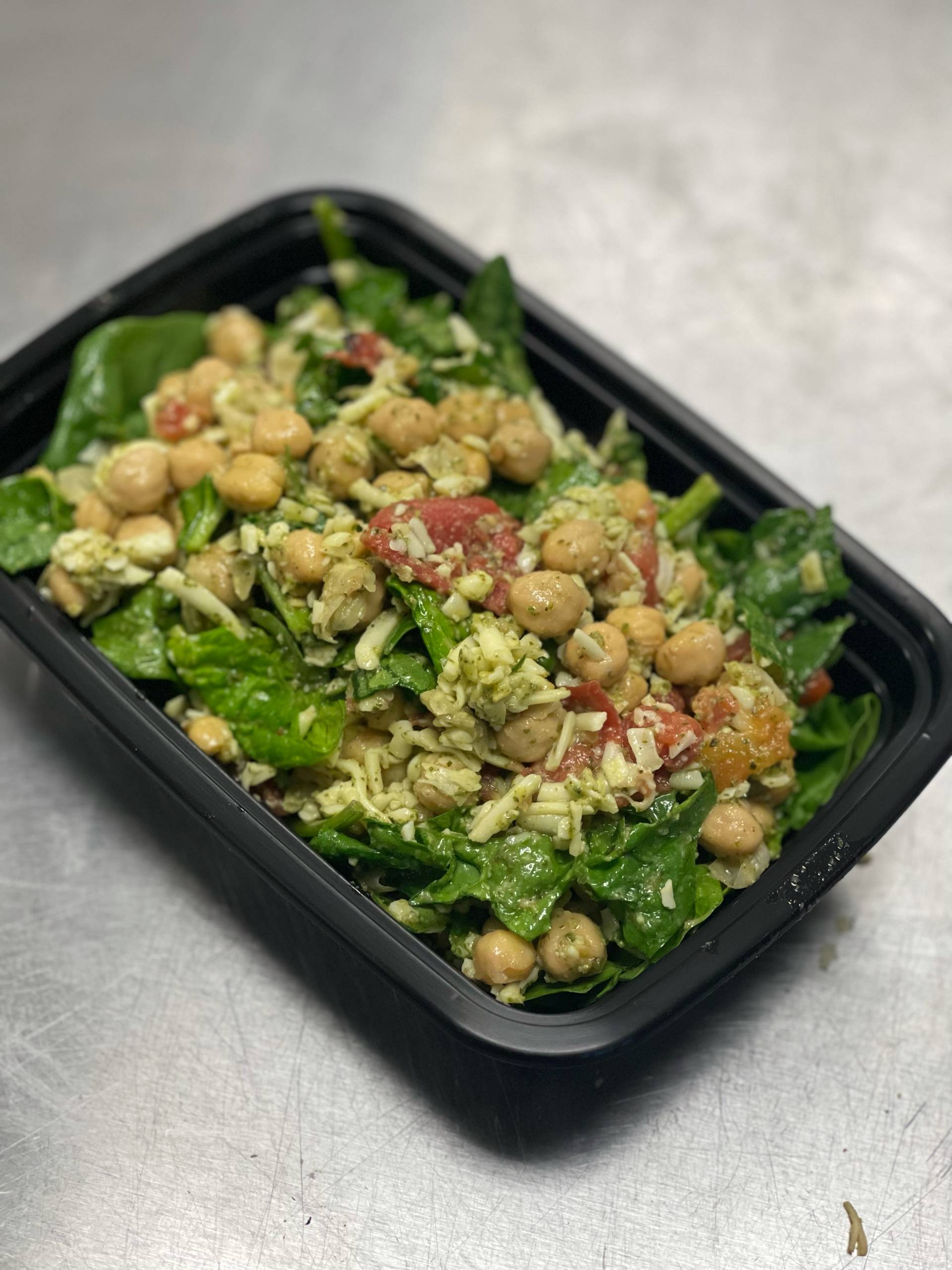 Pesto Chickpea Salad