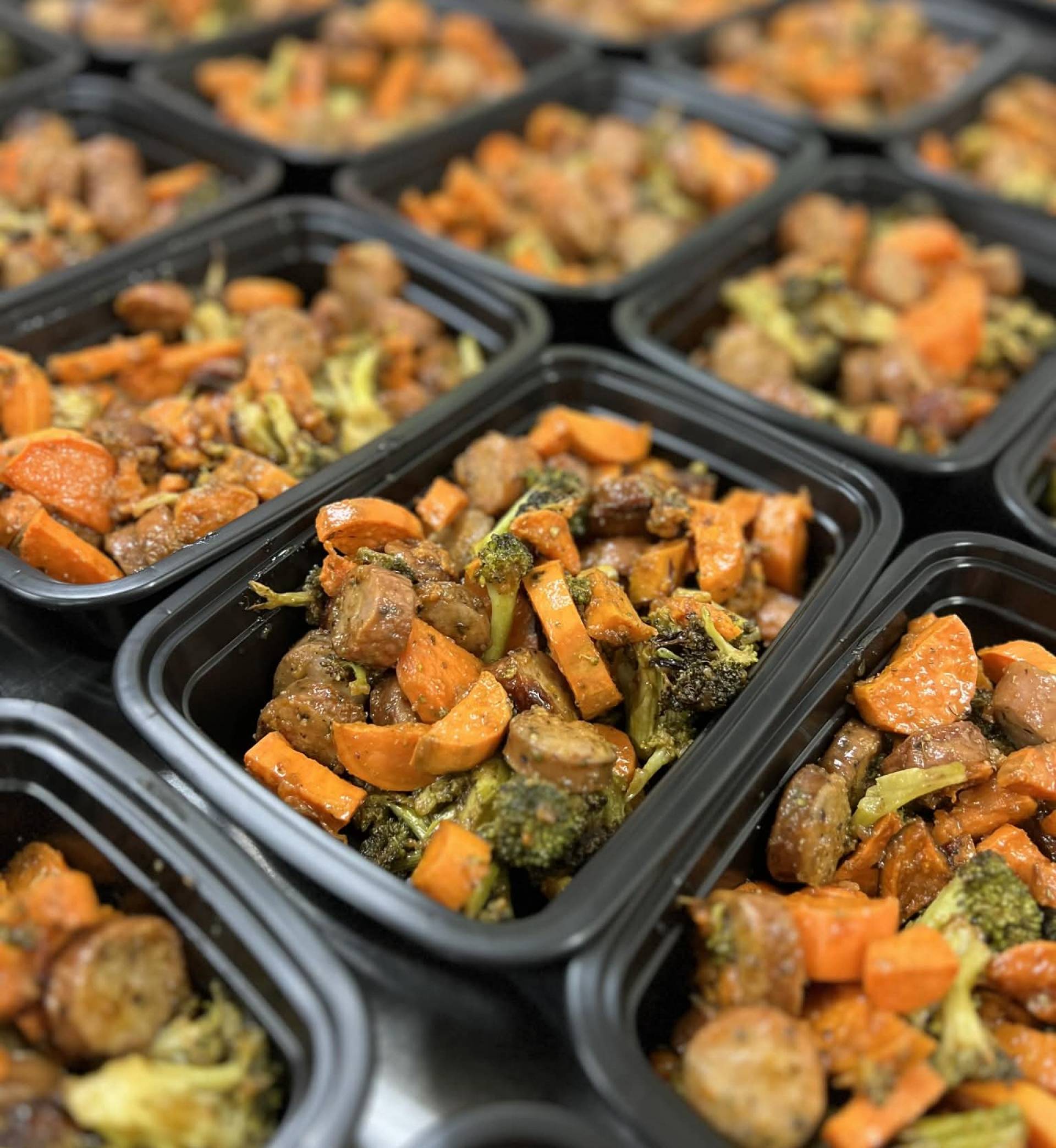 Sausage and Sweet Potatoes w/ Honey Galic Sauce