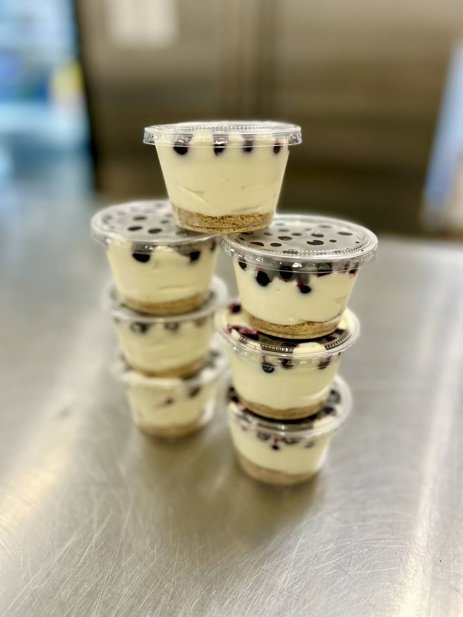 Mini Greek Yogurt Cheesecake Cups