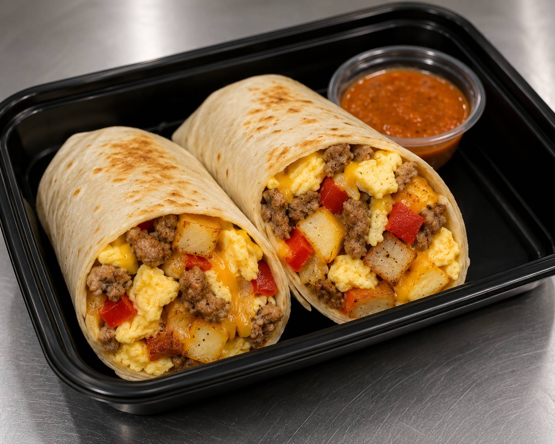 Turkey Sausage Breakfast Burrito