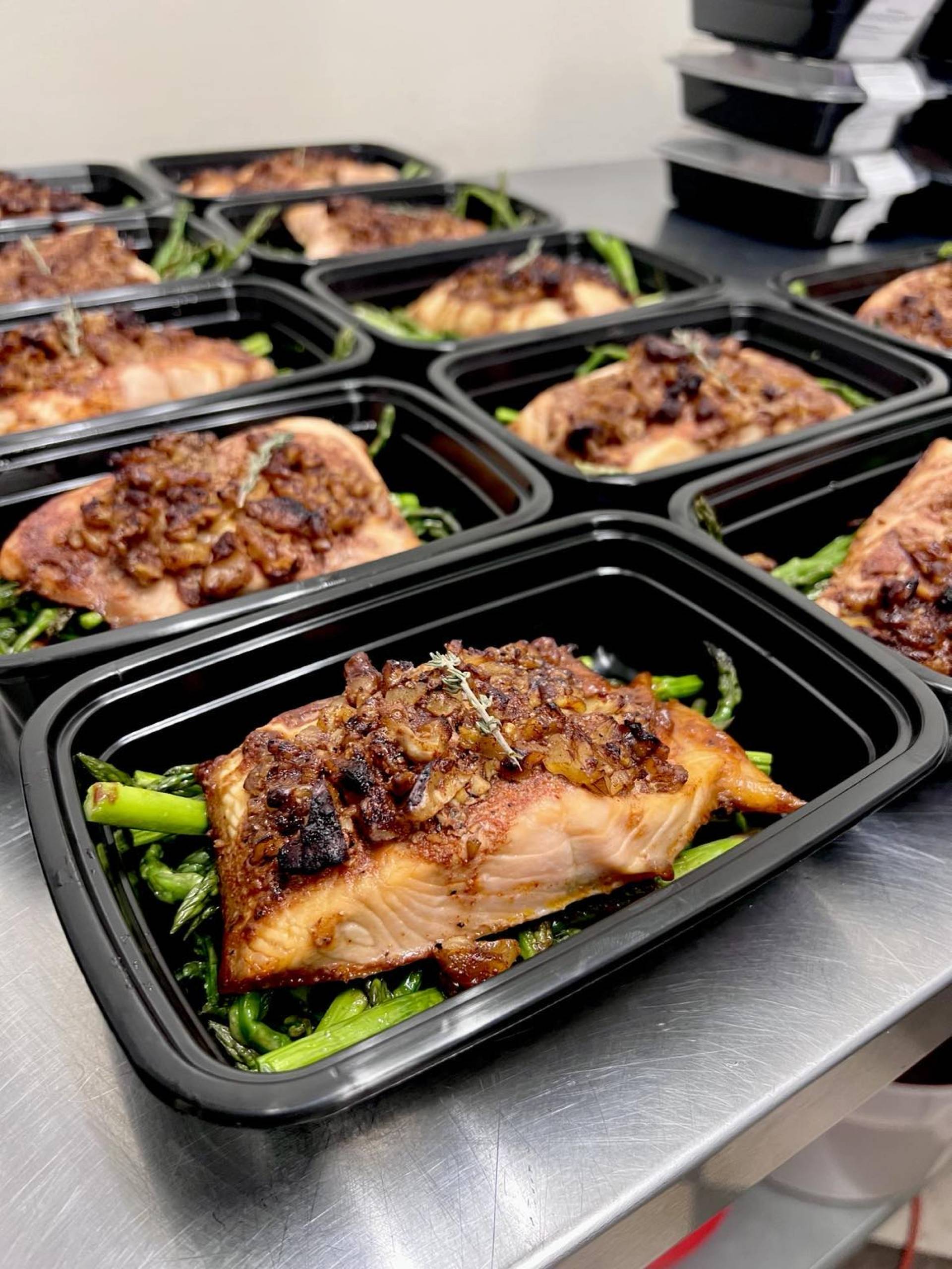 Maple Walnut Glazed Salmon