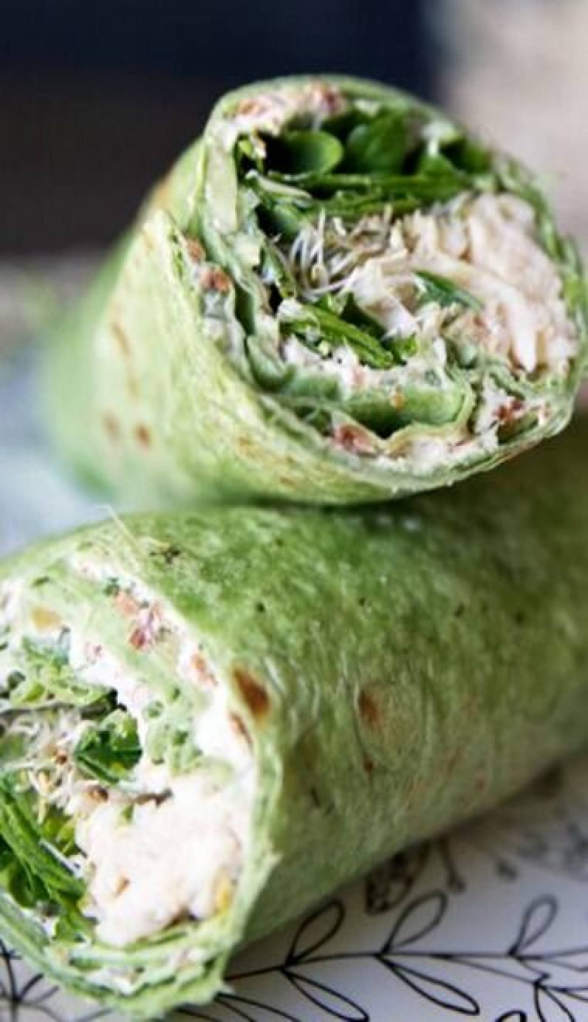 Pesto Chickpea Wrap