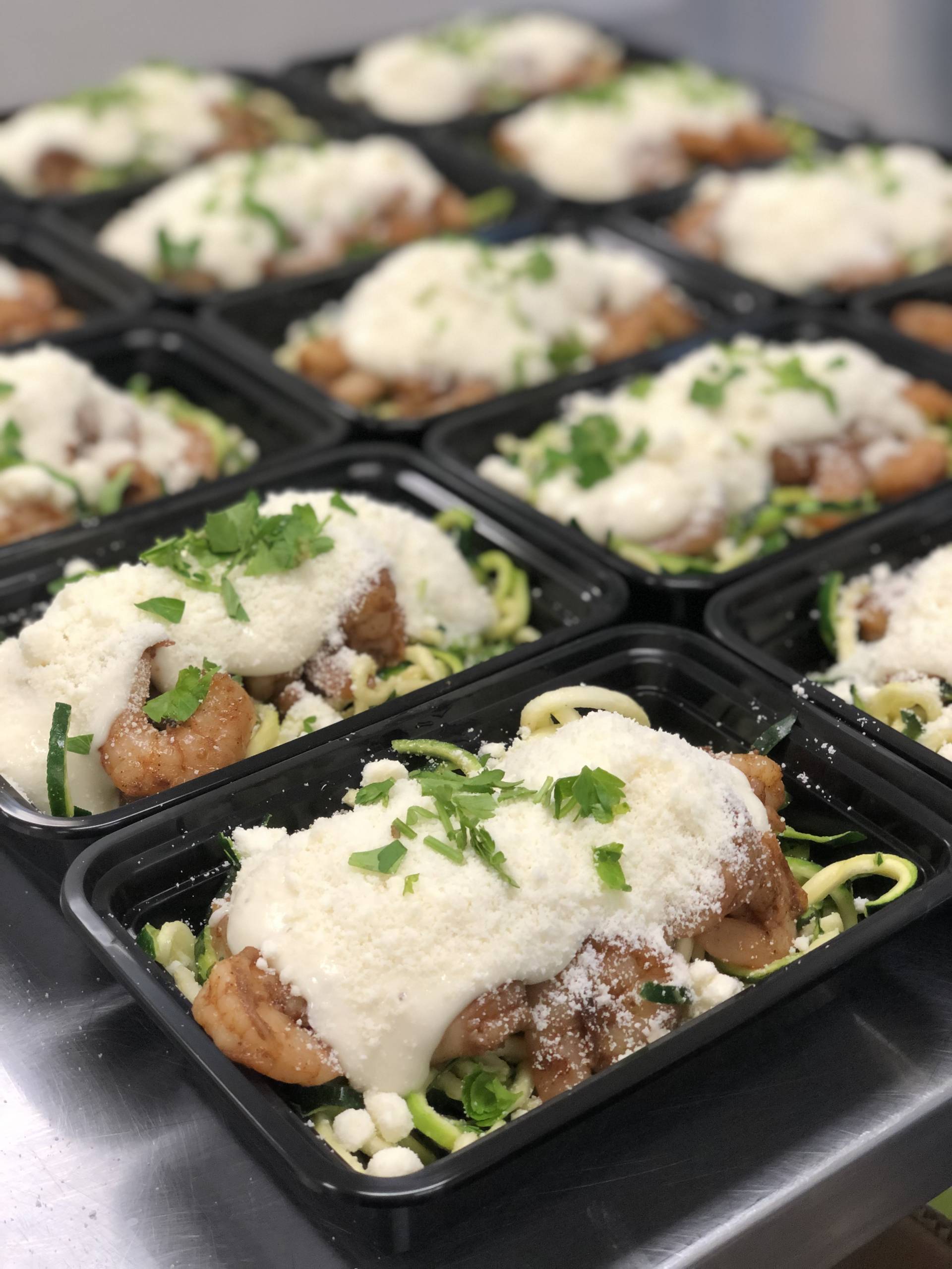 Shrimp Alfredo  Zoodle Pasta