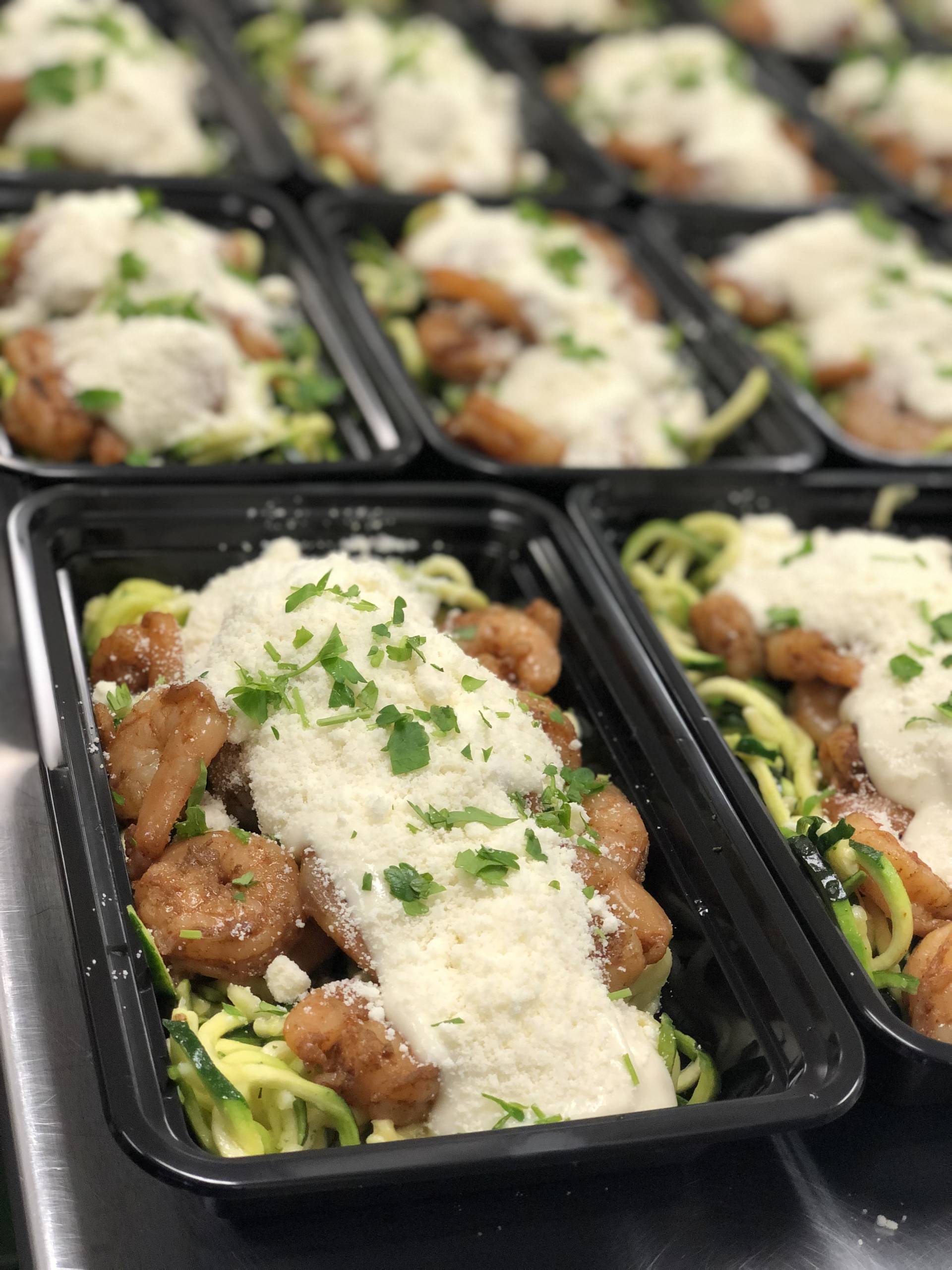 Shrimp Alfredo  Zoodle Pasta