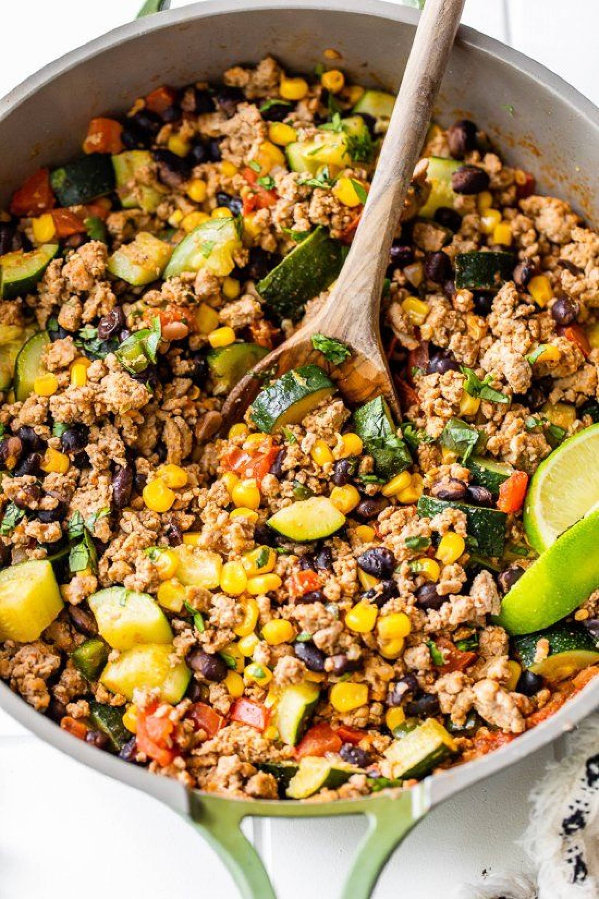 Ground Turkey and Zucchini Skillet