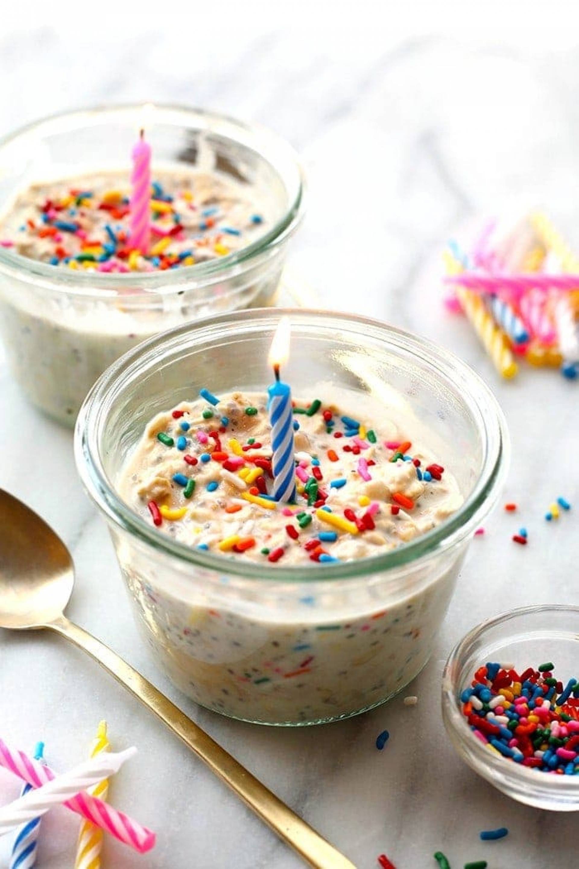 Birthday Cake Batter Overnight Oats